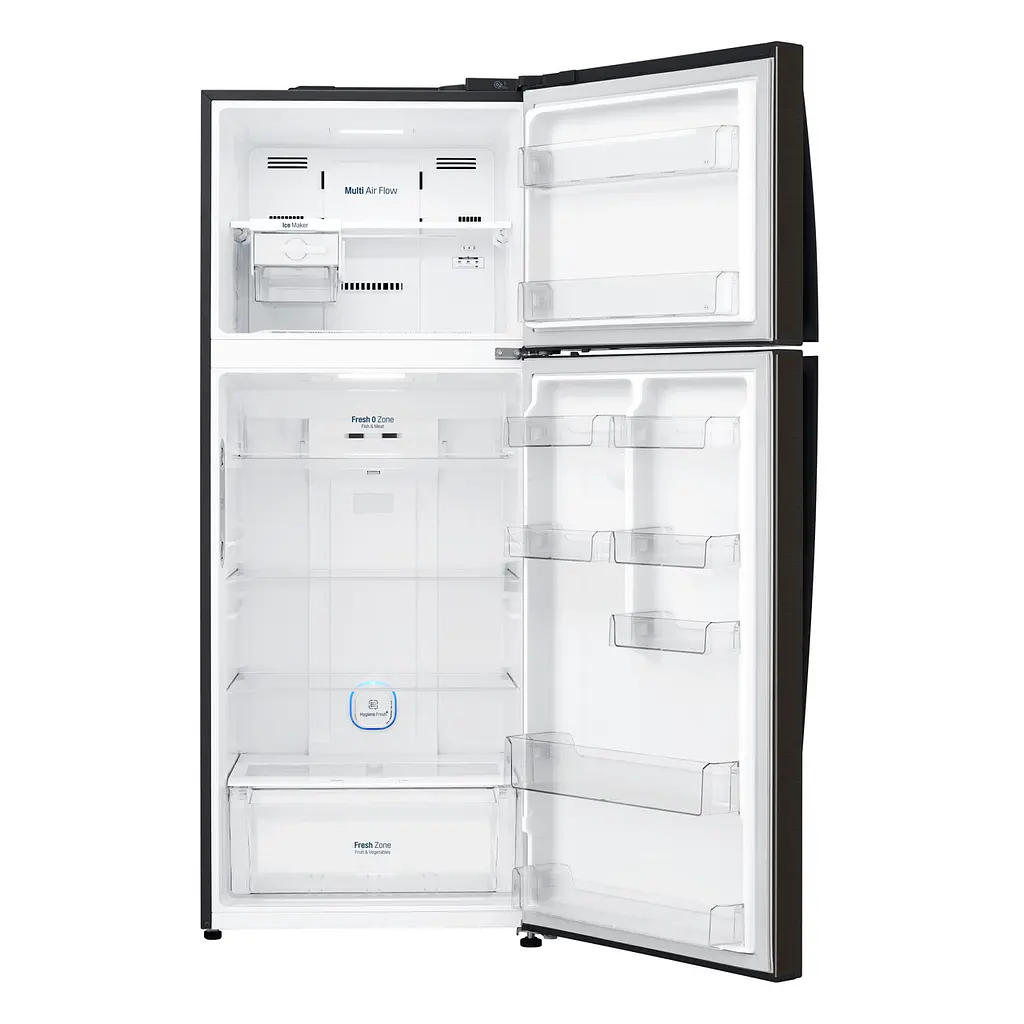 Холодильник із верхньою морозильною камерою LG GC-H502HBHZ чорний (GC-H502HBHZ) - фото 2