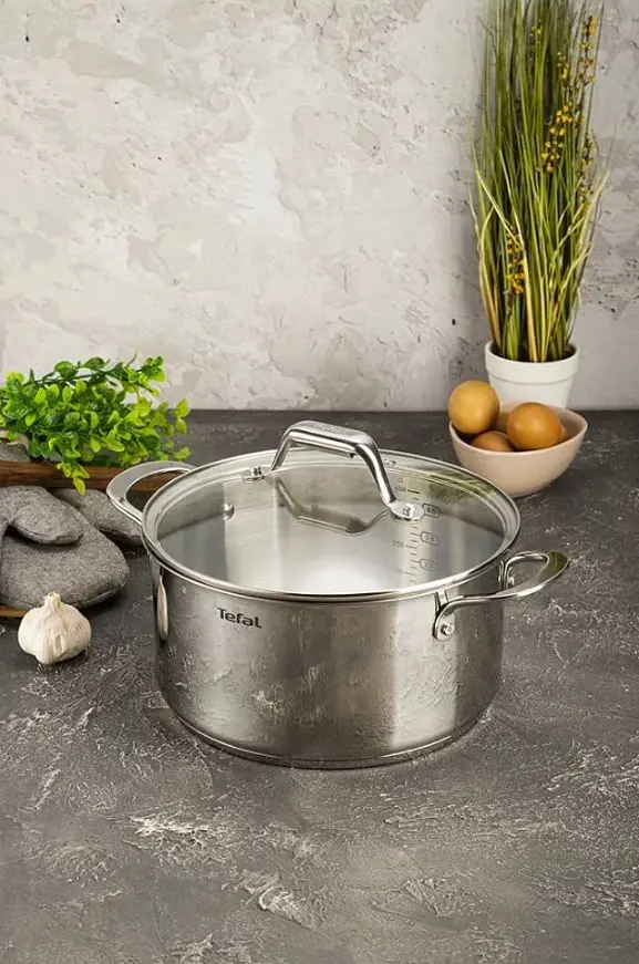Кастрюля с крышкой с мерной шкалой 5.4л Tefal Elementary 24см - фото 9