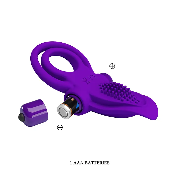 Ерекційне кільце - Pretty Love Vibrant Penis Ring Purple - фото 9