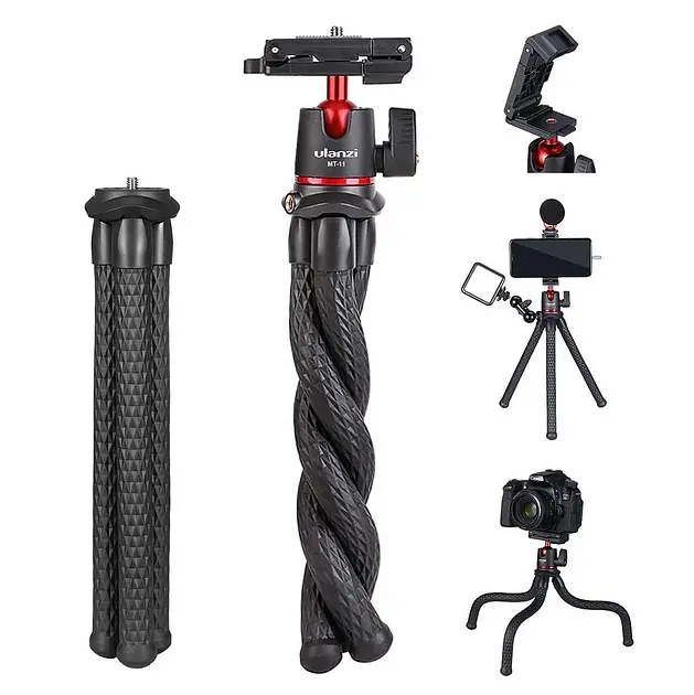 Штатив Ulanzi Vijim Octopus Tripod для Camera & Smartphones (Update) UV-1907 MT-11 Black - фото 3