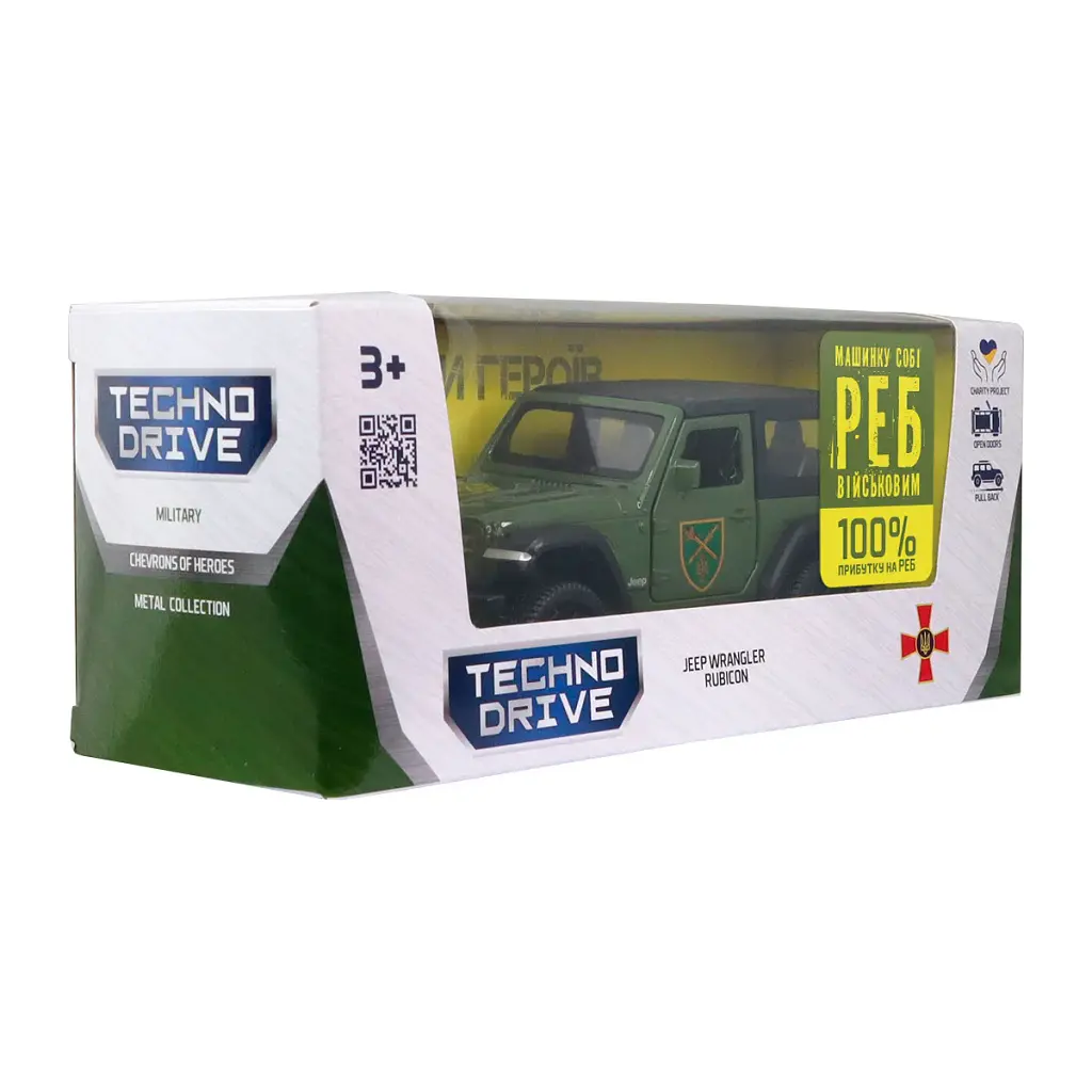 Машина TechnoDrive серії Шеврони Героїв - Jeep Wrangler Rubicon - ОК Північ (250397UM) - фото 6