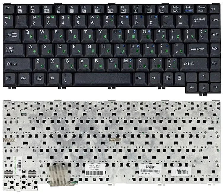 Клавіатура для ноутбука HP Compaq Presario (1200) Black - фото 3