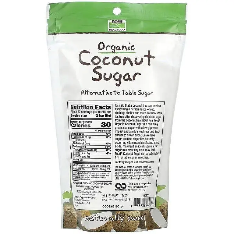 Цукор кокосовий Now Foods Coconut Sugar 454 г - фото 2