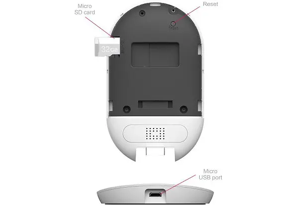 IP Камера відеоспостереження YI Home Camera 2 Night Vision 1080P White (YI-92004) - фото 4