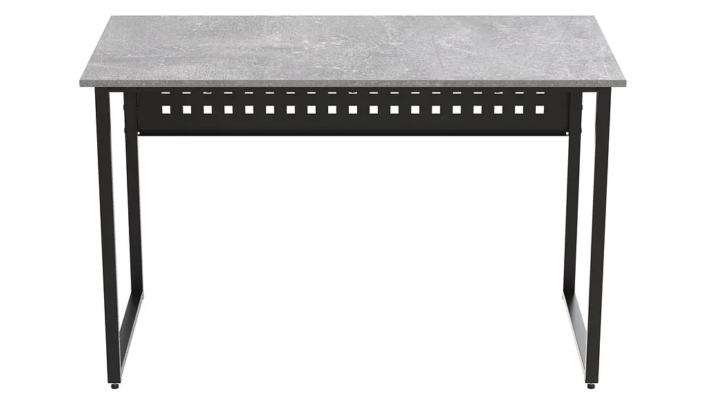 Стол письменный Майк Ferrum-decor 75x140x70 Черный металл ДСП Бетон 16 мм (FRD-106537) - фото 3