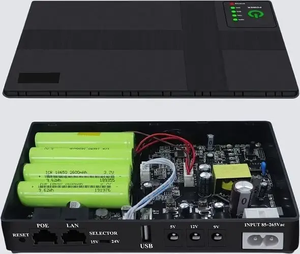 Источник бесперебойного питания для роутеров Andes Mini UPS 8800 мАч 5-9-12В (DC1018P) - фото 2