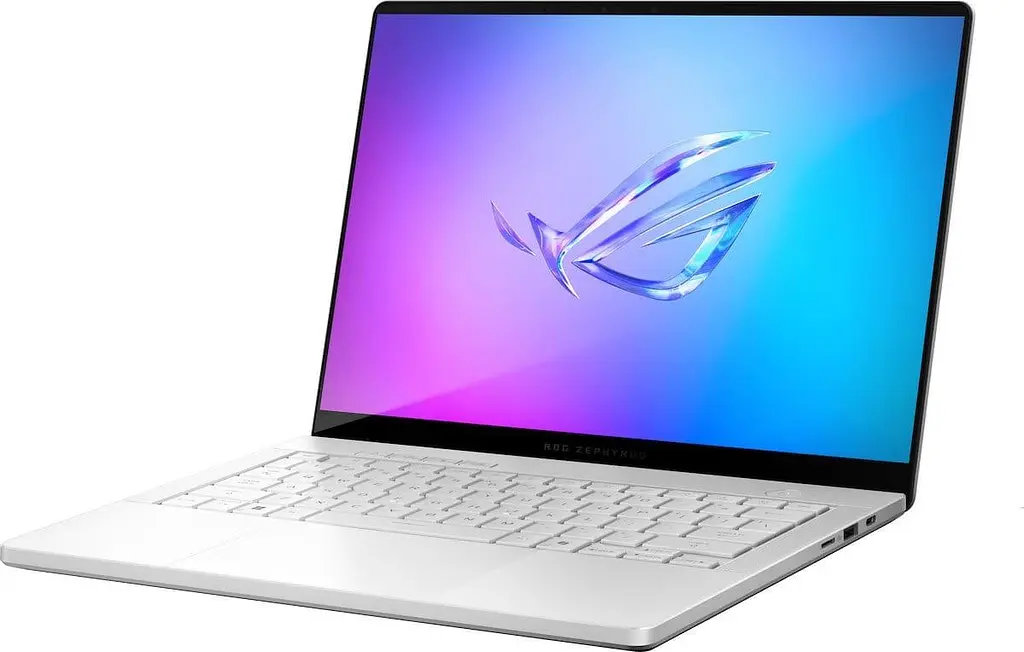 Ноутбук ASUS ROG Zephyrus G14 2025 GA403WW (14 2.8K OLED 120 Hz, Ryzen 9 AI HX 370, 32 GB, 2 TB, RTX 5080, W11H) Platinum White (GA403WW-G14.R95080) - фото 2