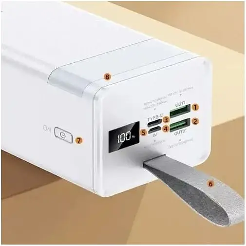 Внешний аккумулятор Remax RPP-321 Chinen QC 22.5W + PD 20W 50000 mAh белый 6954851243021 - фото 4