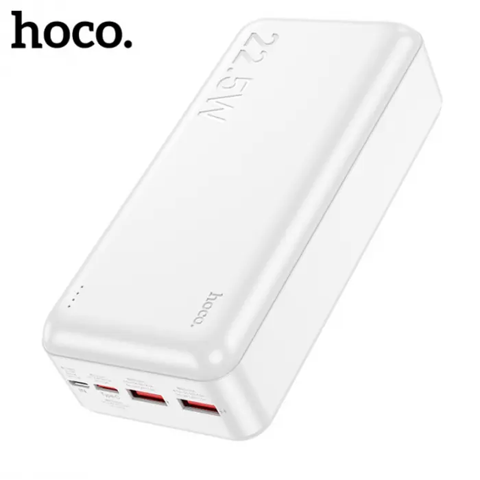Зовнішній акумулятор Power bank HOCO J101B Astute 22.5 W 30000 mAh PD22,2W+QC3.0 батарея швидке заряджання Білий - фото 2
