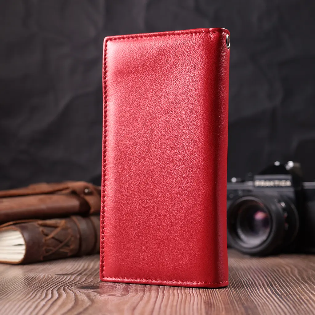 Кожаный женский кошелек ST Leather 10х19х2.5 см acs0028462 - фото 7