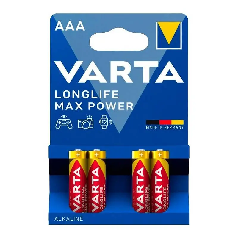 Батарейка Varta Longlife Max Power AAA/LR03 BL 4шт
