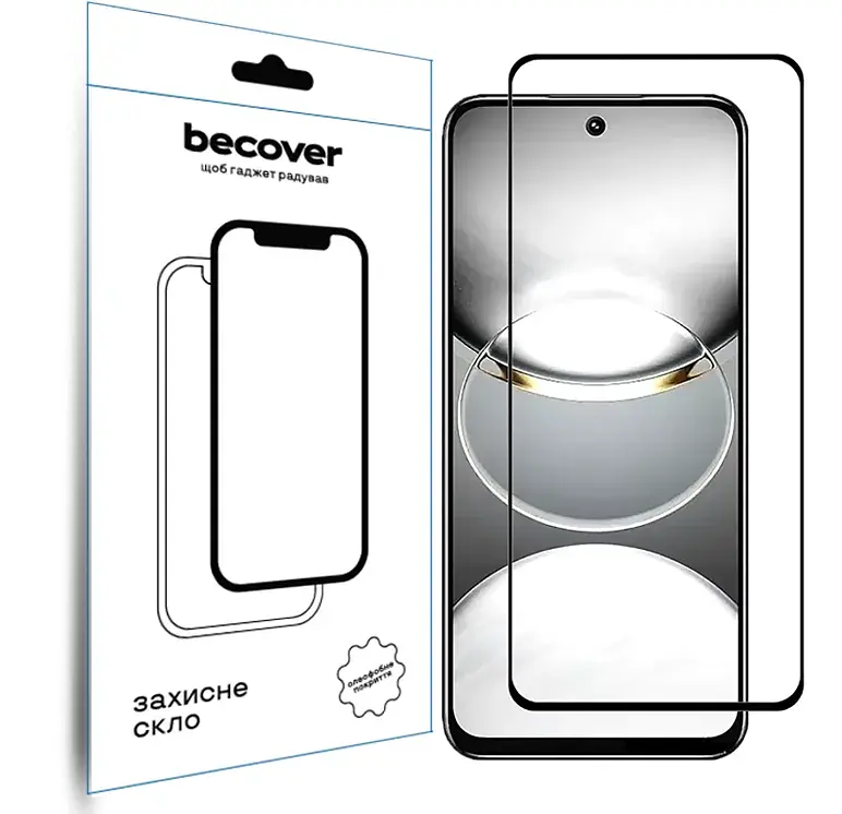 Захисне скло BeCover для Tecno Spark 30C 4G/5G Black (712319) - фото 2