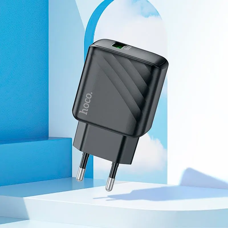 Адаптер мережевий HOCO rich single Port charger CS21A 1USB, 18W/3A, QC - фото 3
