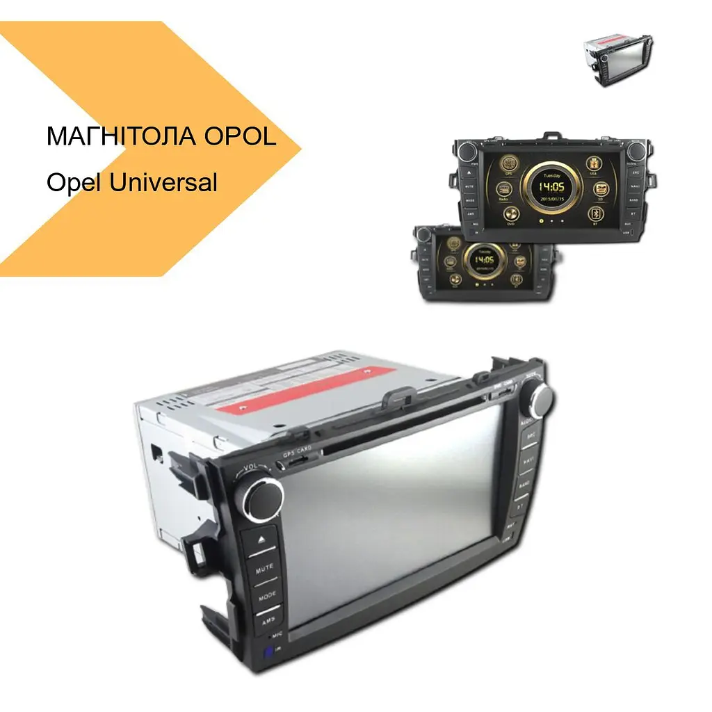 Штатная магнитола Opel Universal 7'' Android 12 4+32GB - Carplay-IPS (43193-op-721s_4851) - фото 2