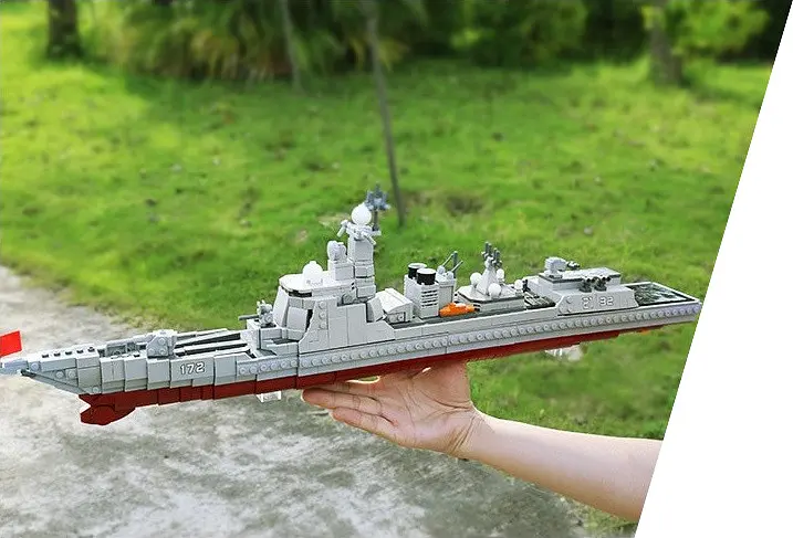 Конструктор XingBao Ракетний Есмінець 052D ВМС Китаю 1359 Деталей - фото 7