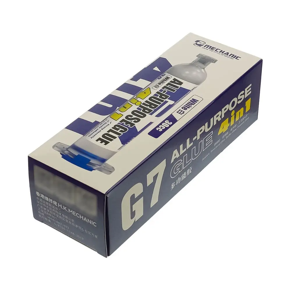 Клей поліуретановий Mechanic G7, прозорий, 30ml, в шприці, швидковисихаючий - фото 2