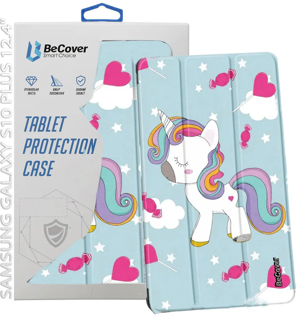 Чохол-книжка BeCover Smart Case для Samsung Galaxy Tab S10 Plus SM-X820/SM-X826 Unicorn (712251) - фото 5
