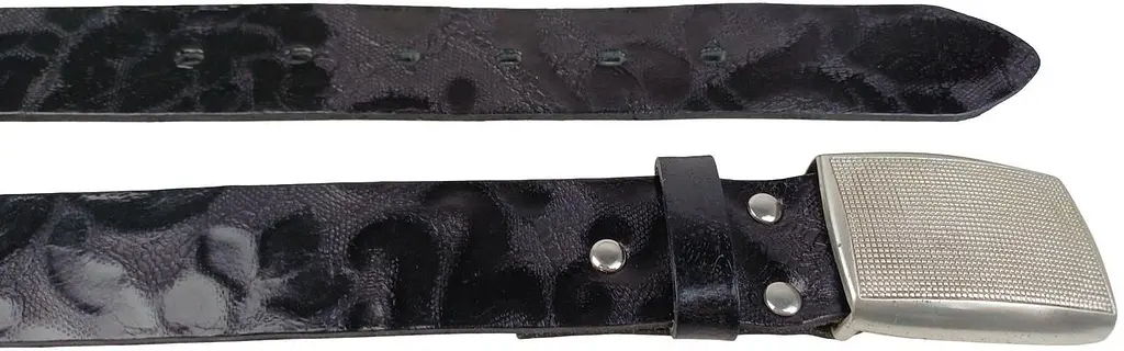 Дизайнерський жіночий ремінь Vanzetti RMT141 натуральна шкіра закрита пряжка 3,3 см Чорний - фото 4