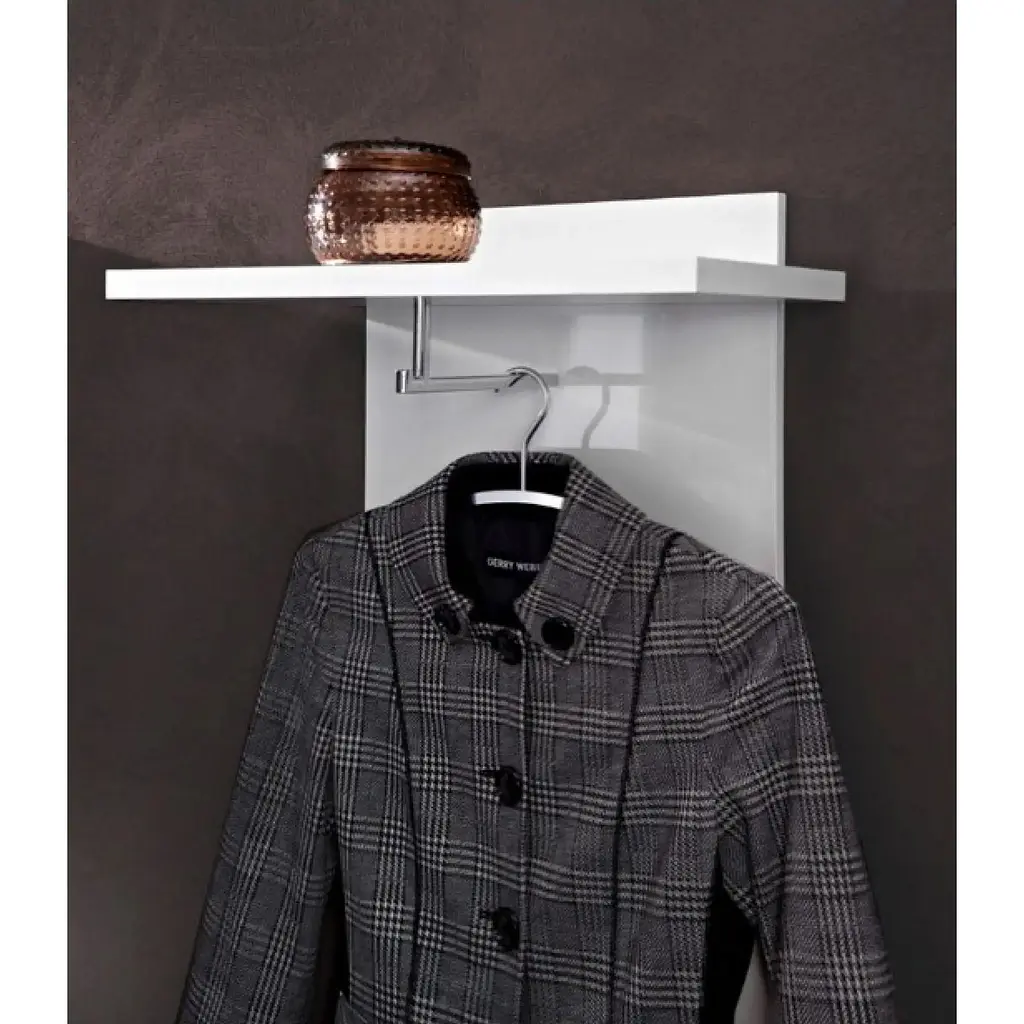 Вешалка настенная ВМК Флеймс PAN/15/5 Белый/Белый глянец (GRB-1682) - фото 3