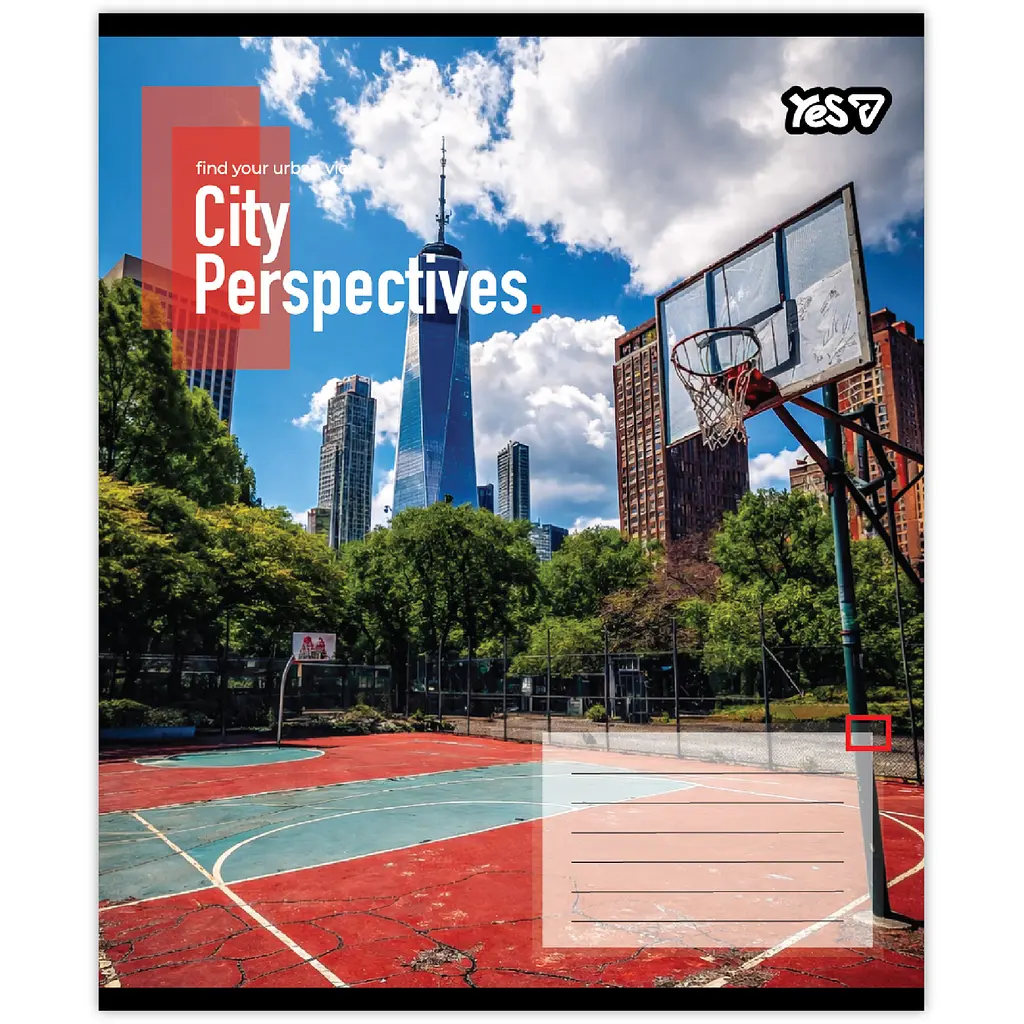 Зошит шкільний Yes City perspectives А5 24 аркушів клітинка 20 шт. (769073) - фото 3