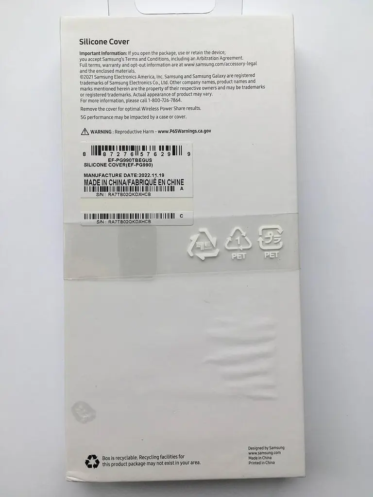 Оригінальний силіконовий чохол для Samsung Galaxy S21 FE (G990) Silicone Cover Black EF-PG990TBEGRU - фото 4