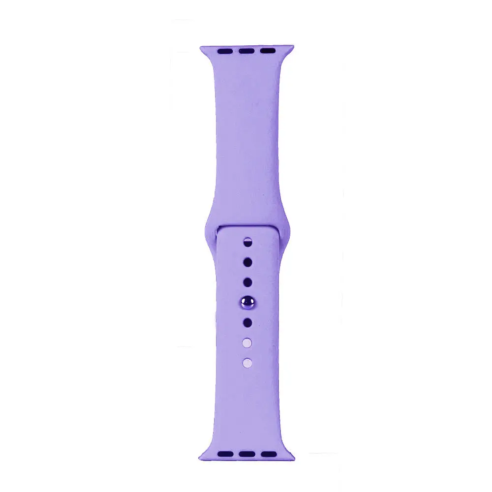 Ремінець Apple Watch Silicone 42/44/45/46/49 мм Elegant Фіолетовий S (39) (41) - фото 2