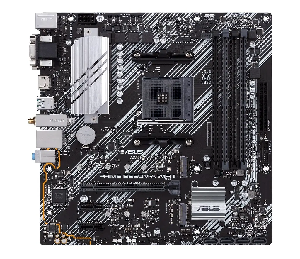 Материнская плата PRIME B550M-A WIFI II sAM4 B550 4xDDR4 M.2 HDMI DP D-Sub Wi-Fi BT mATX Asus teh0018948 - фото 2