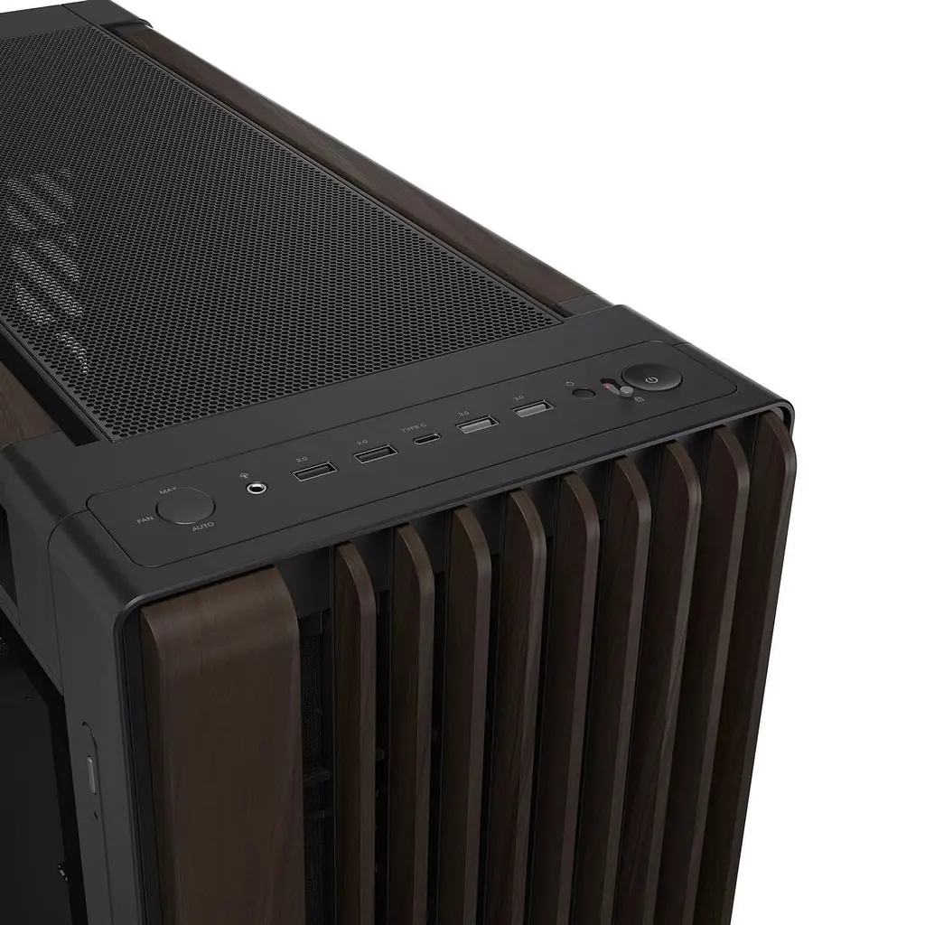 Корпус Asus ProArt PA602 Walnut Wood Edition - Tempered Glass без БЖ (90DC00J0-B09030) Modern Black - фото 7