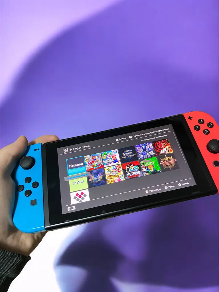 Прошита портативна консоль Nintendo Switch 128 ГБ (чіпована) + 10 ігор, Гарантія - фото 2