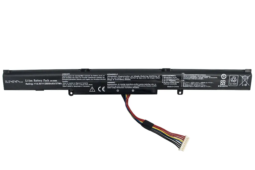 Акумулятор для Asus A450C A750J F450E F450J K550D K751M R571J X450J X750J 14.4V 2600 mAh (X550E-4S1P-2600) - фото 2