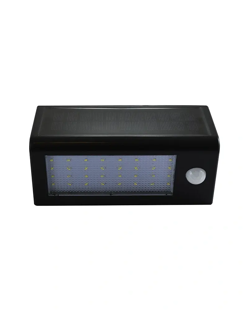 Уличный светильник на солнечной батарее Goldlux 307637 Box LED 1x5,5W 6400K 400Lm IP44 черный - фото 2