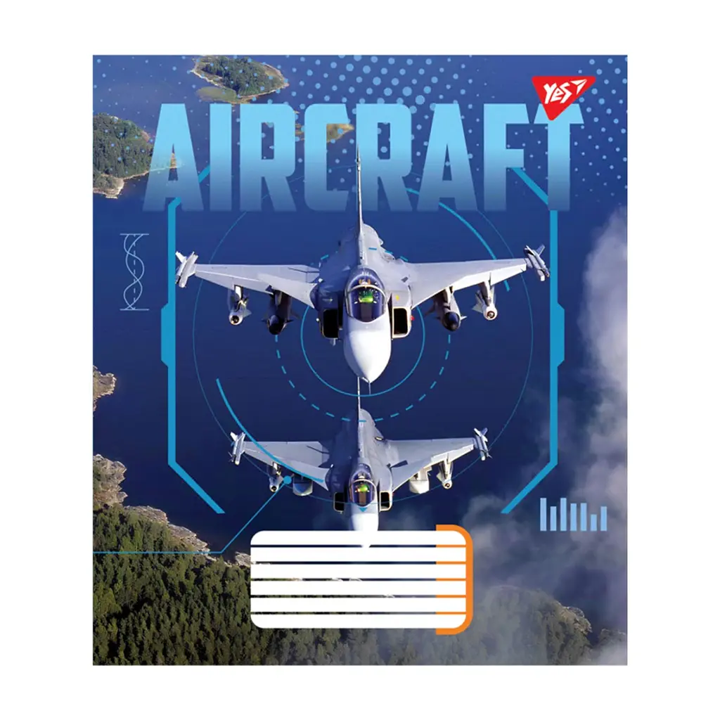 Зошит Yes Aircraft А5 60 аркушів лінія (767152), в асортименті - фото 6
