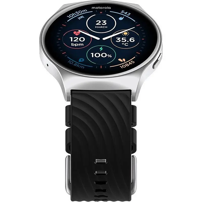 Смарт-годинник Motorola Moto Watch 120 Glacier Silver (MOSWZ120-SL) [138669] - фото 4