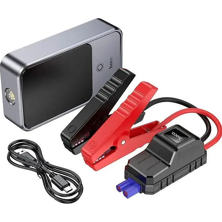 Пуско-зарядний пристрій Hoco QS7 Source 10000mAh Gray [150876] - фото 6