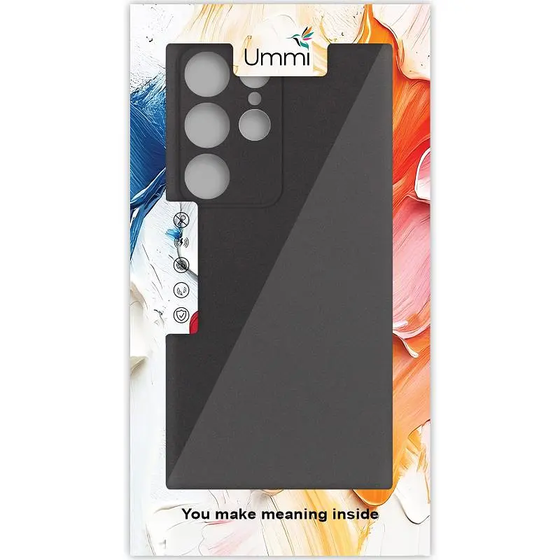 Чехол Ummi Silicone Cover Lakshmi Full Camera AA для Samsung Galaxy S24 Ultra Черный/Black - фото 4