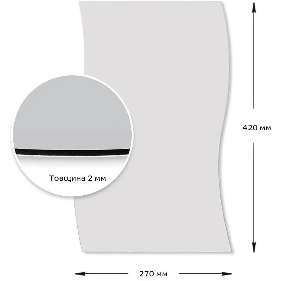 Дзеркало Wall Sticker SW-00001519 акрилове самоклеюче 270х420х2 мм - фото 2