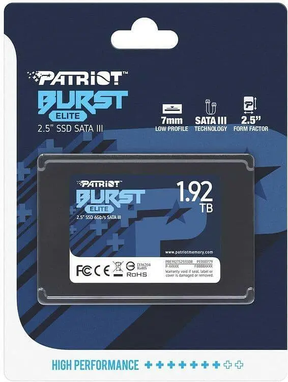 Накопитель SSD Patriot Sata 2.5" 1.92TB Burst Elite (PBE192TS25SSDR) - фото 3