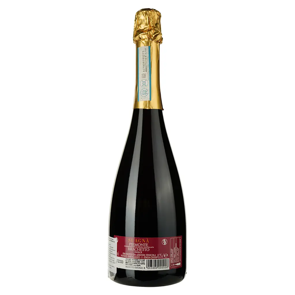 Вино Manfredi Patrizi Suagna Piemonte Brachetto Dolce червоне солодке 0.75 л - фото 2