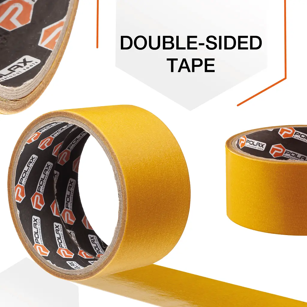 Скотч двосторонній Polax клейка стрічка на поліпропіленовій основі 50 мм х 5 м (101-001) - фото 5