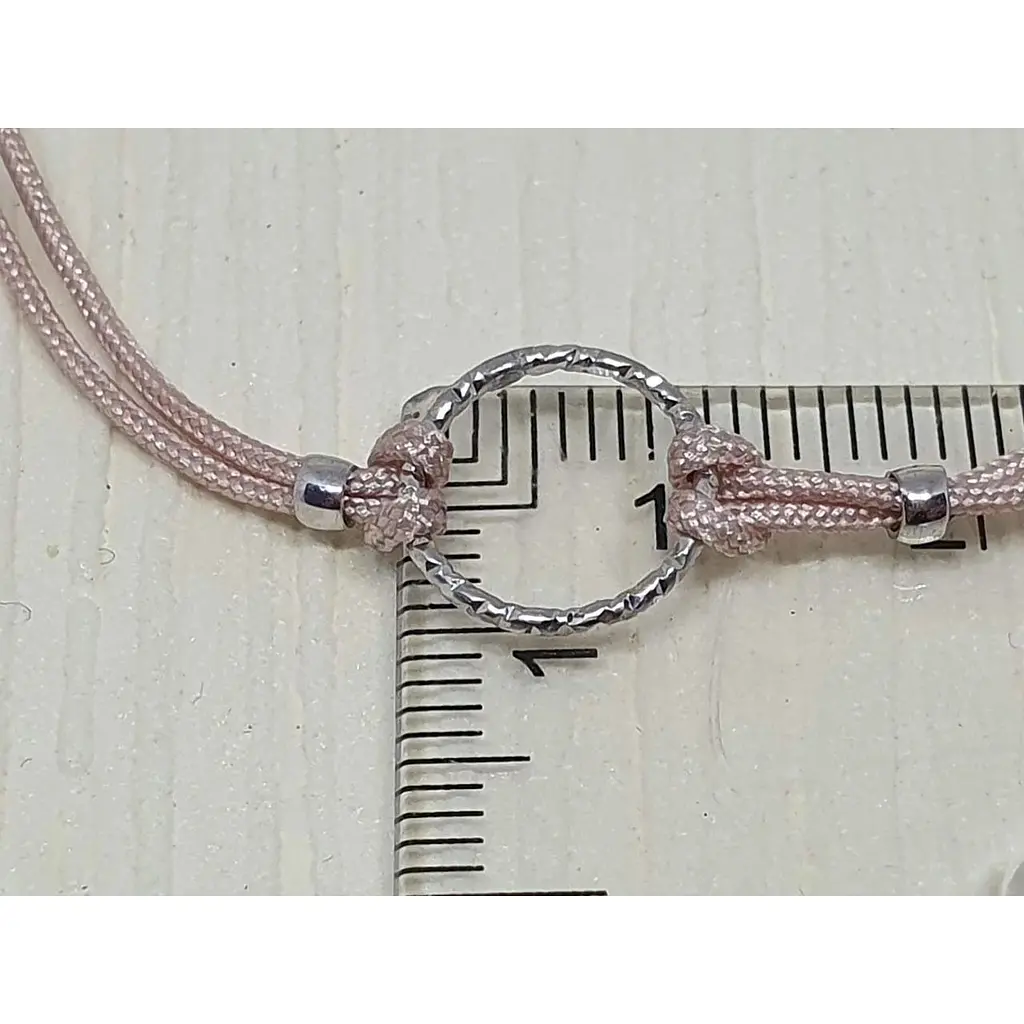 Браслет з текстилю Qvaliz з срібними вставками. 90501124РОЗ - фото 2