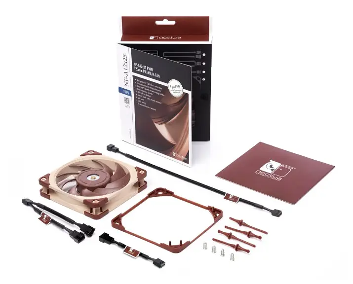 Вентилятор Noctua NF-A12x25 PWM для корпусу 120x120x25мм SSO2 450 - 2000 об/хв 18.8-22,6 дБ 4pin PWM