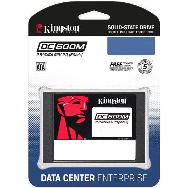 Накопичувач SSD 1.9TB Kingston DC600M 2.5" SATAIII 3D TLC - фото 3