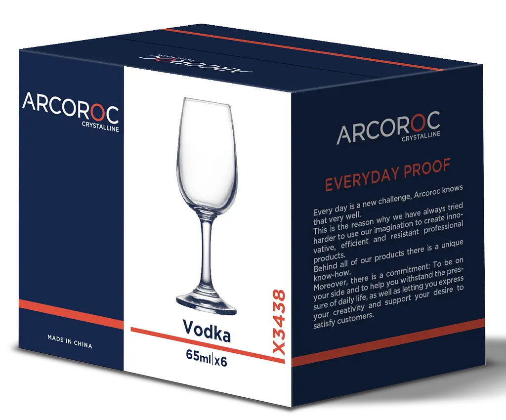 Набір чарок Arcoroc Vodka Stem, 6х65 мл (7227953) - фото 2