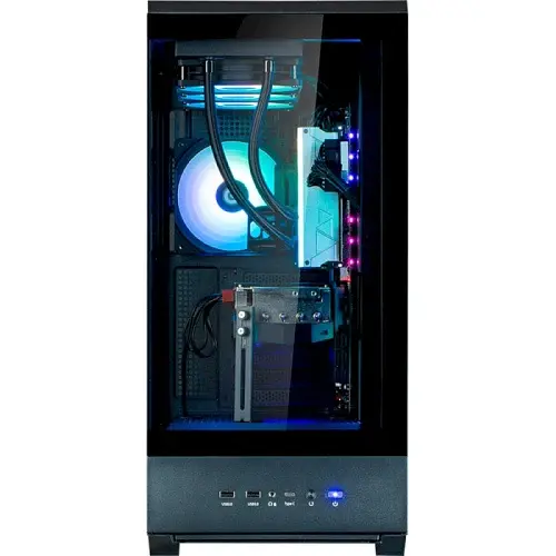 Корпус Zalman P50 DS, Black, Mid Tower, без БЖ, для ATX / Micro ATX / Mini ITX, 1xType-C / 2xUSB 3.0, макс. CPU - 178 мм / VGA - 435 мм, 4x120 мм ARGB, бічна та передня панелі із загартованого скла, LCD екран (CPU / GPU / Time) - фото 8