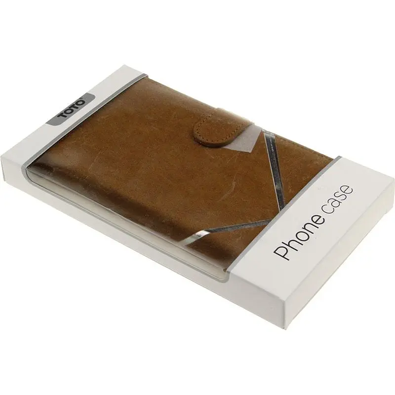 Чохол-книжка Toto Book Silicone Slide Universal Cover 6.5" (№2) Brown - фото 2