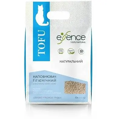 Наповнювач для котячого туалету Essence з тофу натуральний аромат 6 л - фото 3