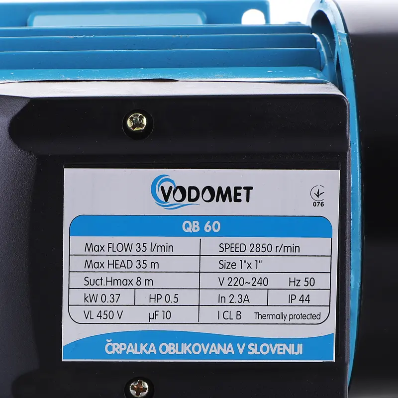 Насос поверхностный вихровий Vodomet QB60 VO0021 - фото 2
