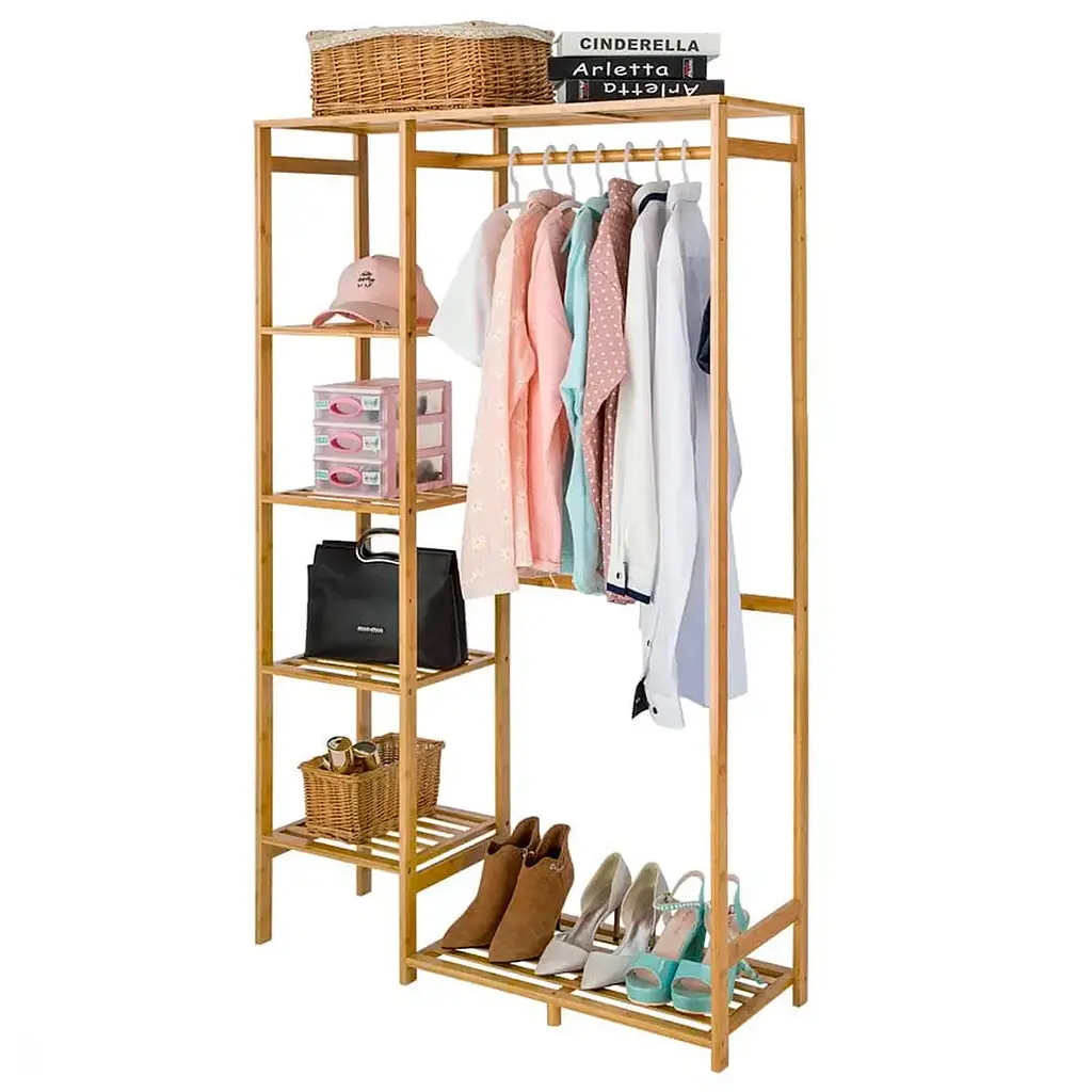 Вешалка стойка Supretto для одежды напольная бамбуковая (91670001) - фото 8