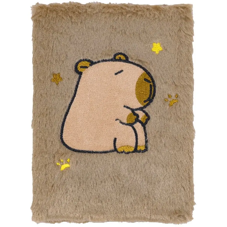 Блокнот А5 ZiBi Capybara 25 Kids Line плюшевый клетка 80 листов (ZB.700046) - фото 2