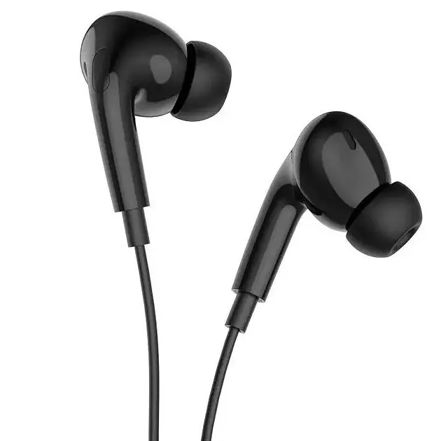 Навушники Hoco M101 Pro Crystal sound Type-C wire-controlled digital earphones with microphone чорні - фото 2